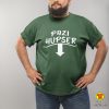 PAZI HUPSER majica sa natpisom-009 zelena