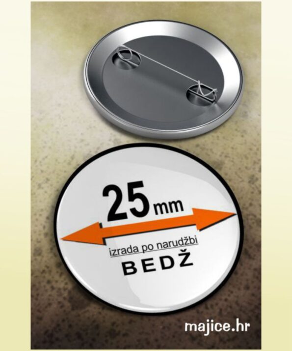 bedž 25mm slika 1