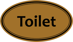natpisna pločica za vrata toilet
