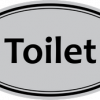 natpisna pločica za vrata toilet