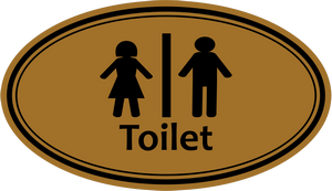 natpisna pločica za vrata wc gravirana toilet