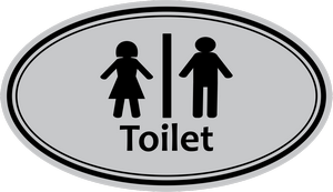 natpisna pločica za vrata wc gravirana toilet