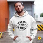 OVAKO IZGLEDA NAJBOLJI natpis po želji NA SVIJETU hoodica s natpisom 0002 siva 2