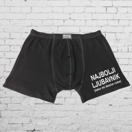 NAJBOLJI LJUBAVNIK TAKO MI DESNE RUKE | bokserice s natpisom