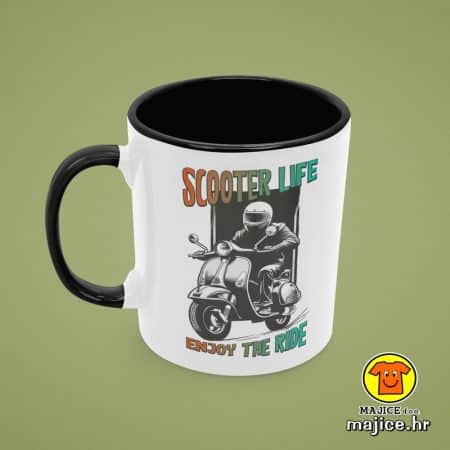 0693-SCOOTER LIFE ENJOY THE RIDE VESPA v1 šalica s natpisom