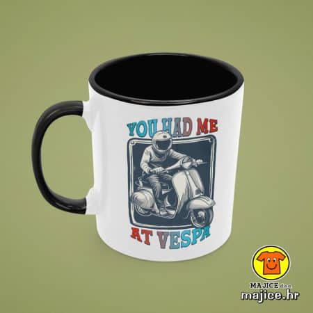 0697-YOU HAD ME AT VESPA v1 šalica s natpisom