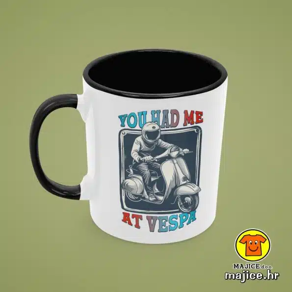 0697-YOU HAD ME AT VESPA v1 šalica s natpisom