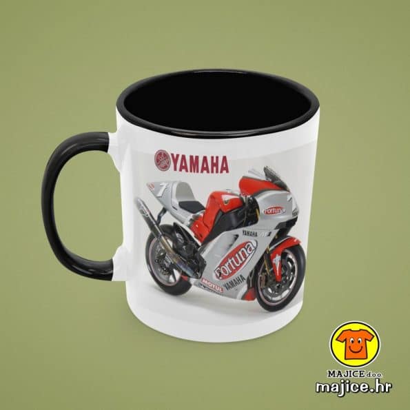 0699-MOTOR YAMAHA M1 šalica s natpisom