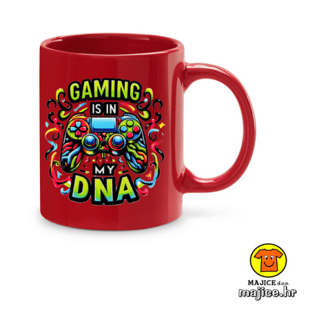 GAMING IS IN MY DNA | šalica s natpisom