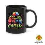 PRO GAMER šalica s natpisom crna
