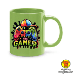 0742-PRO GAMER šalica s natpisom crna