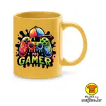 0742-PRO GAMER šalica s natpisom crna