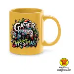 0747-GAMER CHRISTMAS šalica s natpisom crvena
