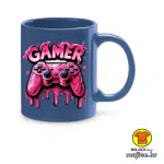0749-GAMER v1 šalica s natpisom crna