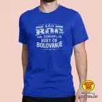 AKO BOG DA ZDRAVLJA UZET ĆU BOLOVANJE majica s natpisom 00725 crna