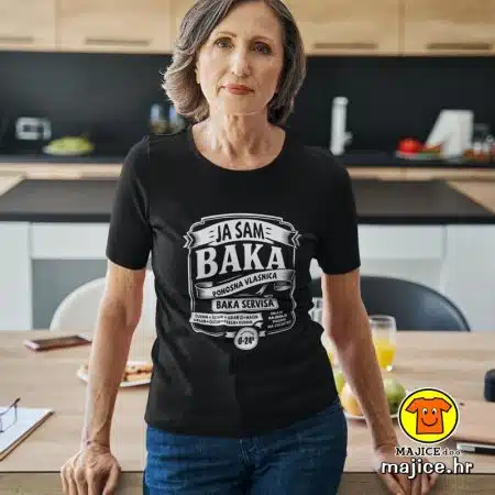 JA SAM BAKA PONOSNA VLASNICA BAKA SERVISA | ženska majica s natpisom