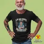 JA SAM DEDA VLASNIK OBRTA DEDA SERVIS | majica s natpisom crna