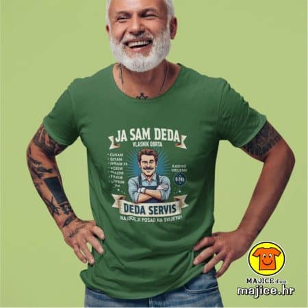 JA SAM DEDA VLASNIK OBRTA DEDA SERVIS | majica s natpisom