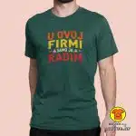 U OVOJ FIRMI SAMO JA RADIM majica s natpisom 00726 crna