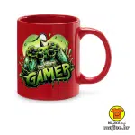 0750-GAMER v2 šalica s natpisom crna