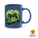 0750-GAMER v2 šalica s natpisom crna