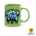 0751-GAMER v3 šalica s natpisom žuta