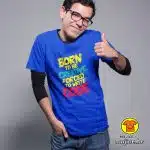 BORN TO BE CREATIVE FORCED TO WRITE CODE majica s natpisom 00739 crna