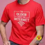 I`M OLDER THAN THE INTERNET majica s natpisom 00738 crna