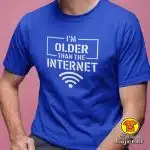 I`M OLDER THAN THE INTERNET majica s natpisom 00738 crna