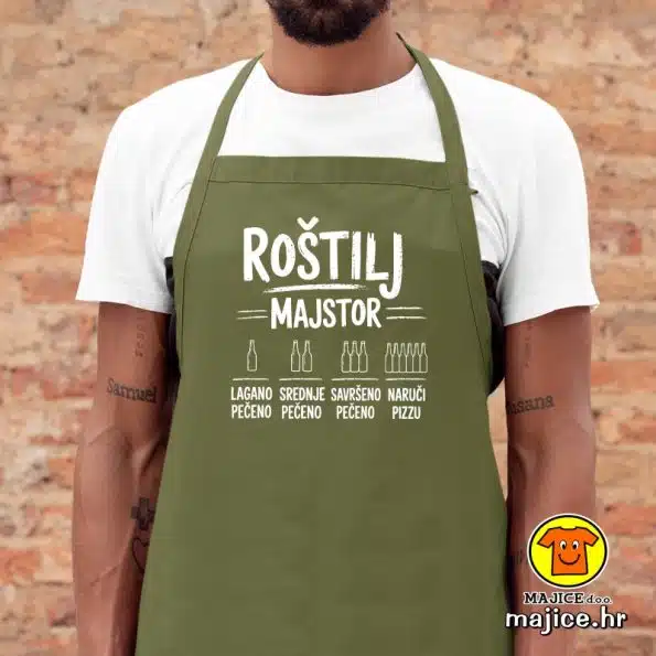 ROŠTILJ MAJSTOR v2 | pregača s natpisom