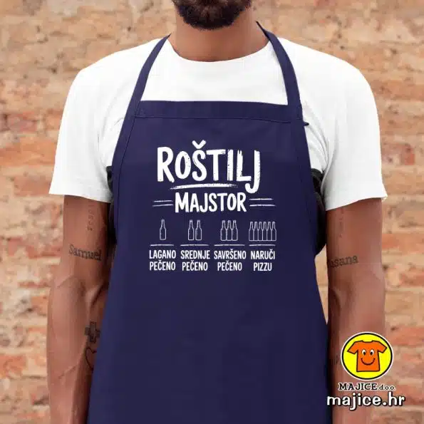 ROŠTILJ MAJSTOR v2 | pregača s natpisom