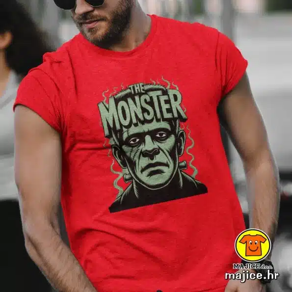 THE MONSTER FRANKENSTEIN majica s natpisom