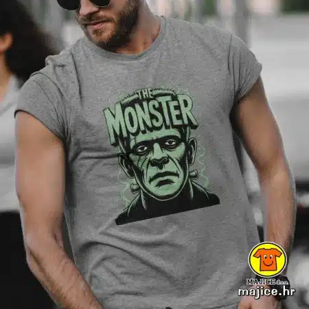 THE MONSTER FRANKENSTEIN majica s natpisom