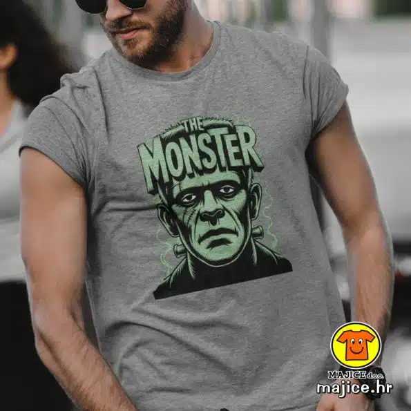 THE MONSTER FRANKENSTEIN majica s natpisom